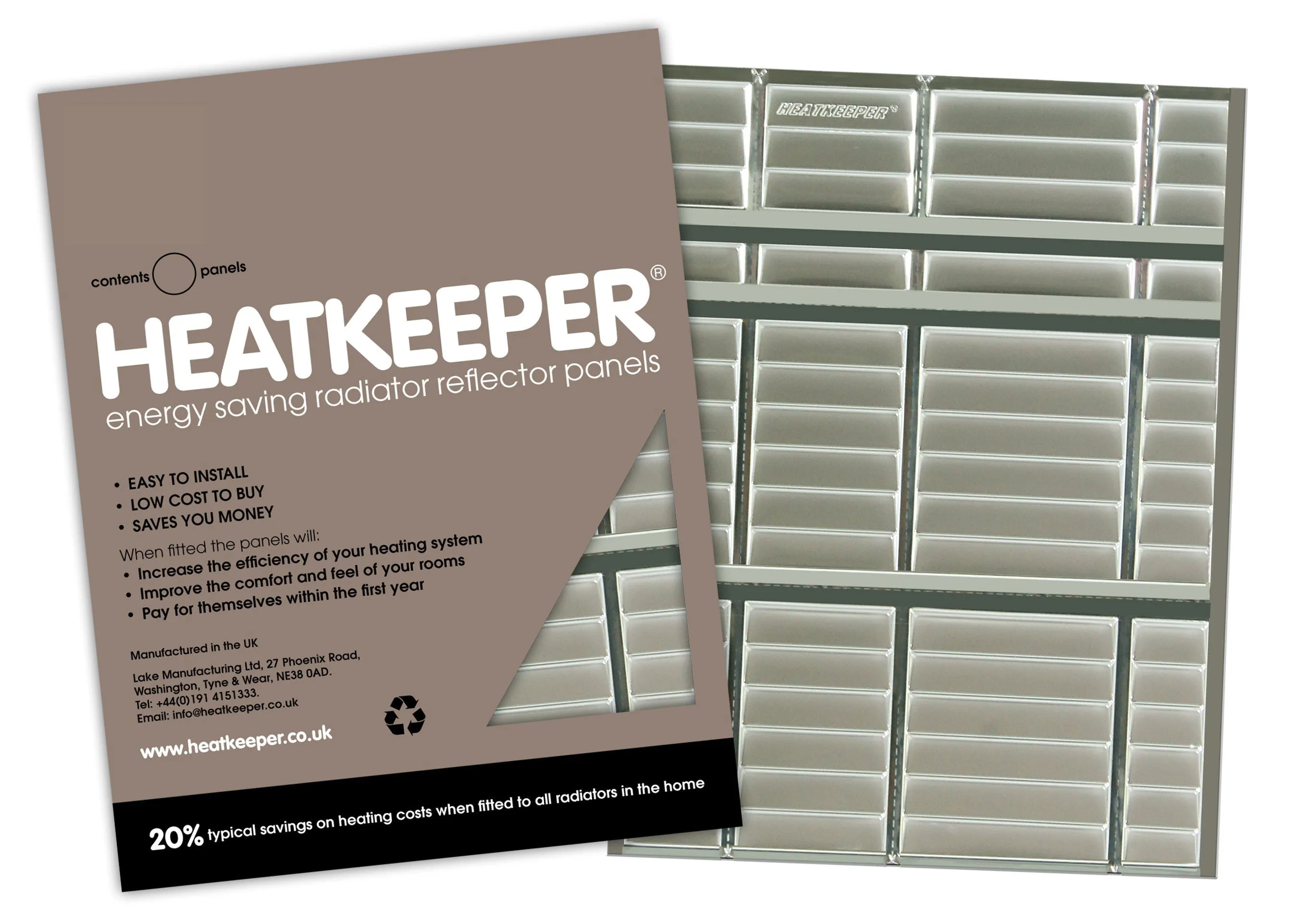 Heatkeeper Radiator Reflector Panels