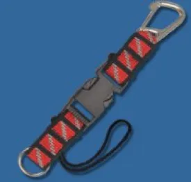 Innovative Split-Ring Lanyard 4-1/2 Stainless Steel Carabineer