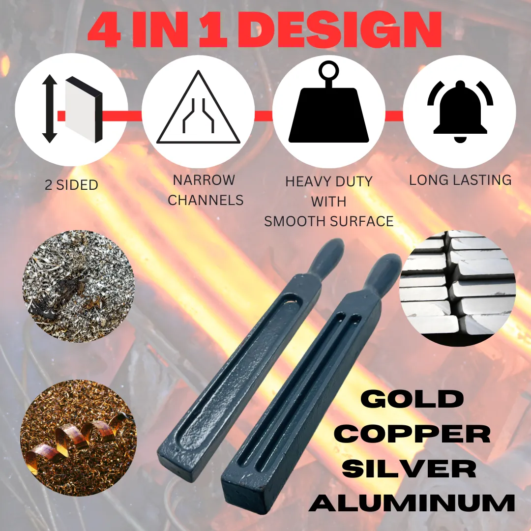 JEWEL TOOL 11" Double Sided Ingot Wire Flat Strip Mold || Smelting of Non-Ferrous Metals Such as Gold, Silver, Copper, Aluminum