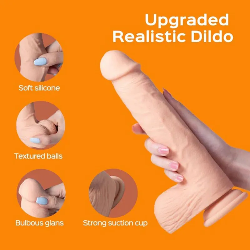 Kenzo-App Controlled 9.5"" Big Realistic -  Thrusting Dildo