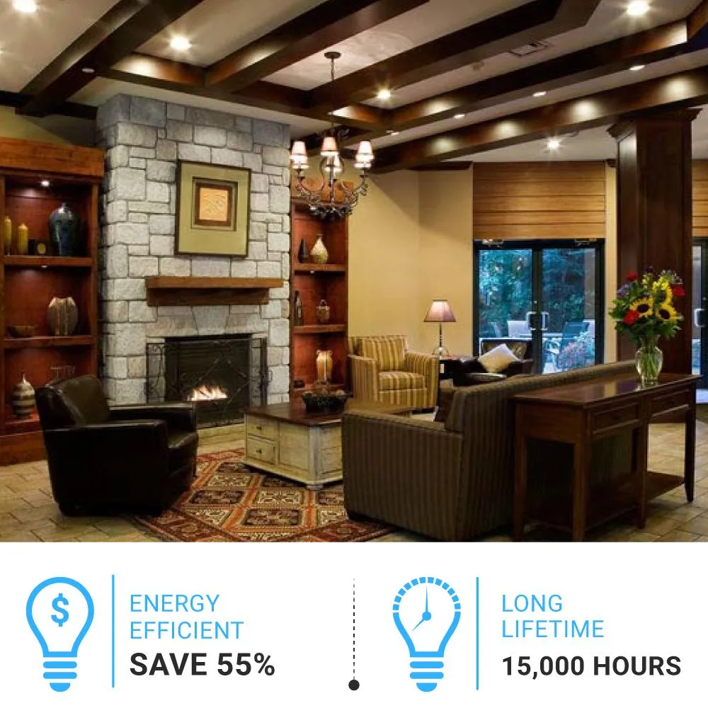 LED Light Bulbs 9.8W - 6500K Dimmable - 800 Lm - E26 Base - Cool White A19 Bulb