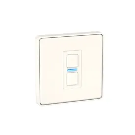 Lightwave LP21WH MK2 Smart Dimmer, 1 Gang, Works with Alexa, Google Assistant, HomeKit, iOS & Android Compatible - White Metal
