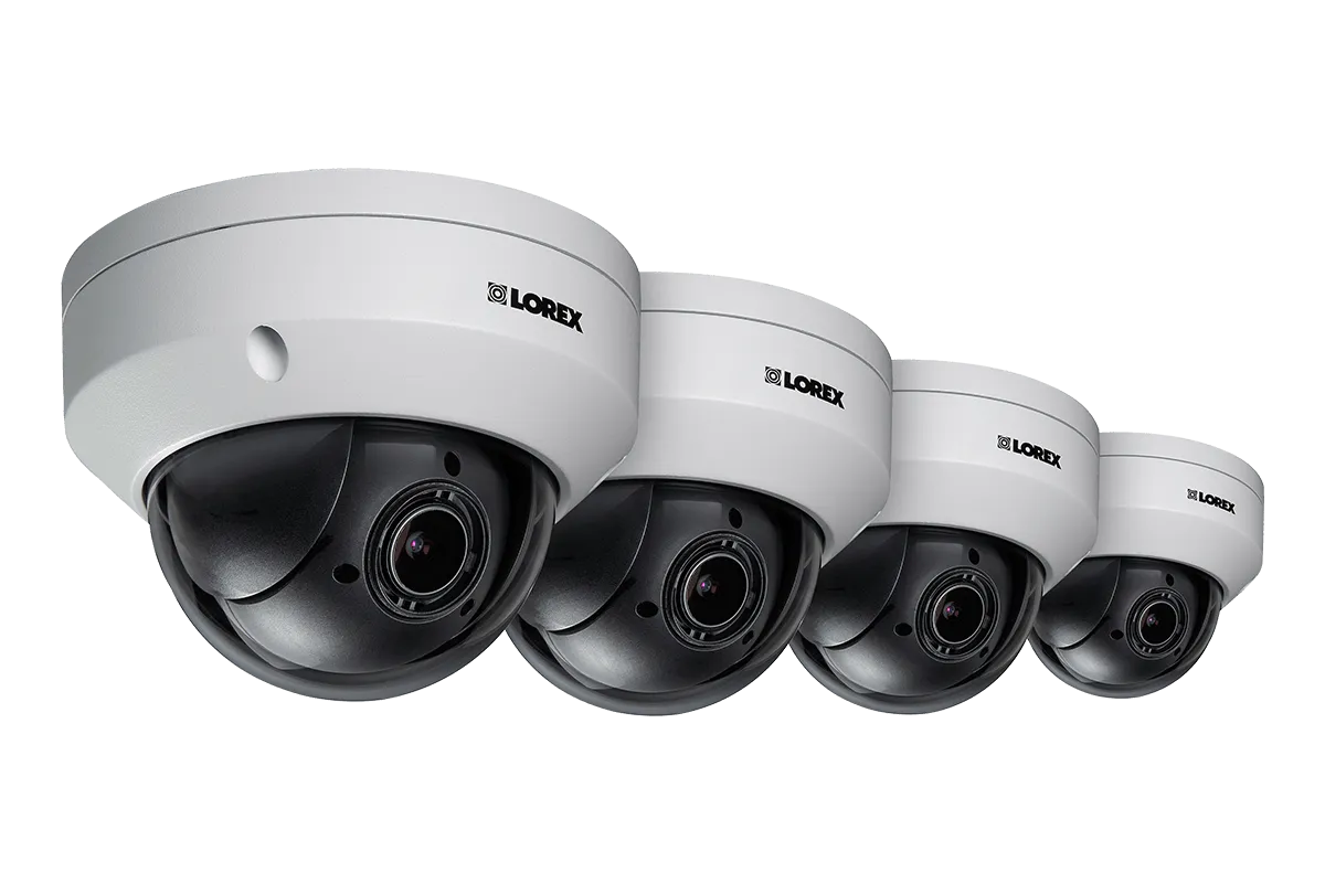 MPX HD 1080p Outdoor PTZ Camera, 4x Optical Zoom with Color Night Vision, Metal Camera (4-Pack)