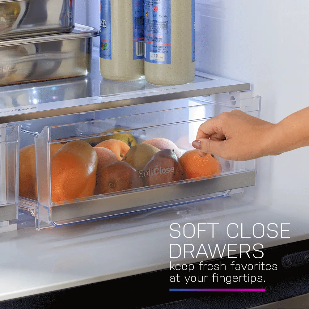 PAD28BYTFS GE Profile™ ENERGY STAR® 28.4 Cu. Ft. Quad-Door Refrigerator with Dual-Dispense AutoFill Pitcher and Door in Door