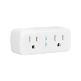 Smart Plugs Wifi Dual Outlet GHomeSmart® WP2(2 PACK)