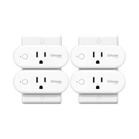 Smart Wifi Plug 15A HomeKit,Only for APPLE user GHomeSmart® WP6(4 PACK)
