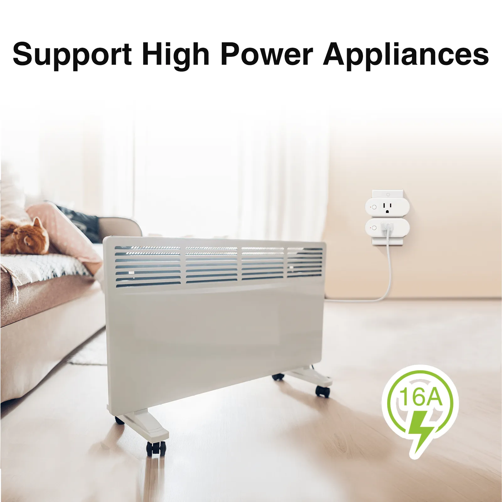 Smart Wifi Plug 15A HomeKit,Only for APPLE user GHomeSmart® WP6(4 PACK)