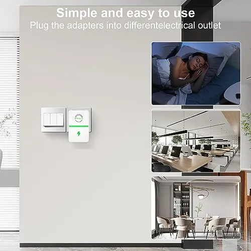Stopwatt Energy Saving Device, 6PCS Stopwatt Energy Saver, Household Energy Savers Plug in, Stabilize Voltage and Protect Circuit, U.S. Plug