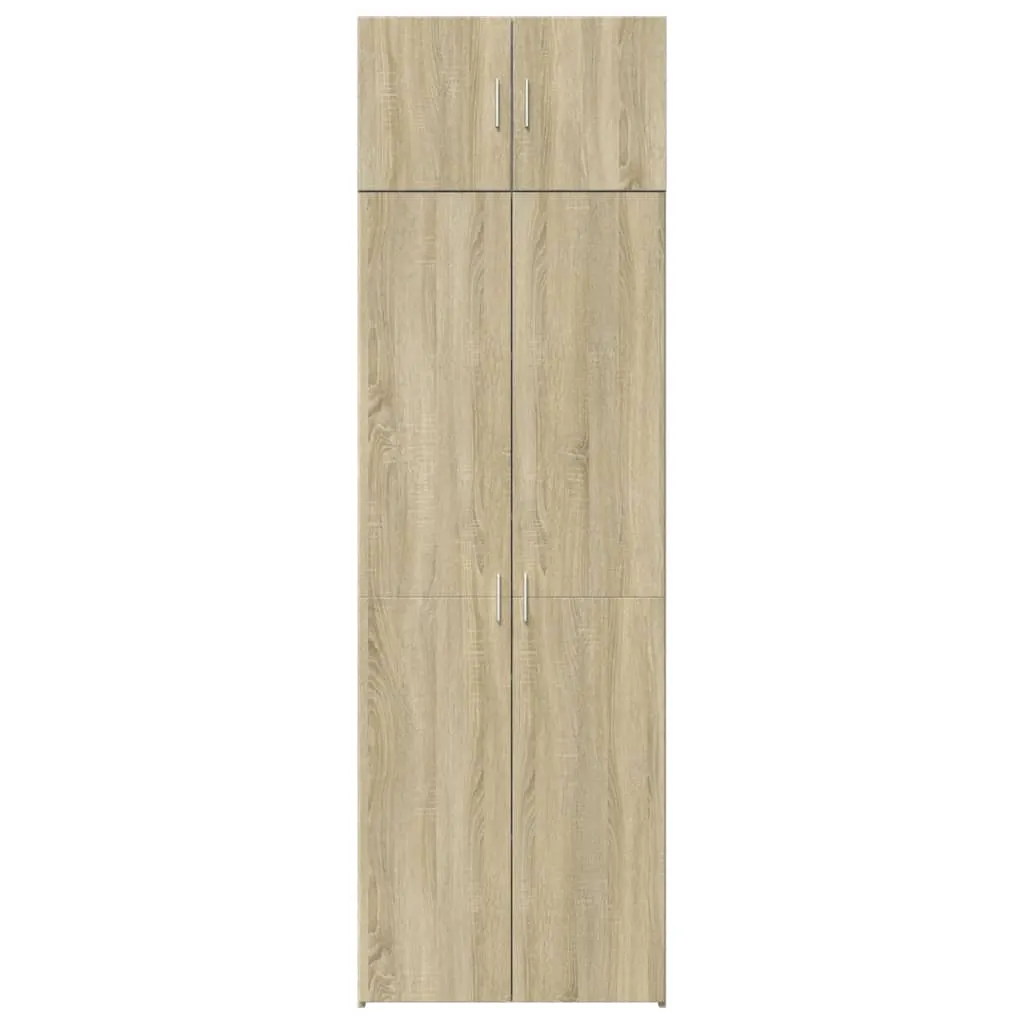 Storage Cabinet Sonoma Oak 70x42.5x225 cm Engineered Wood