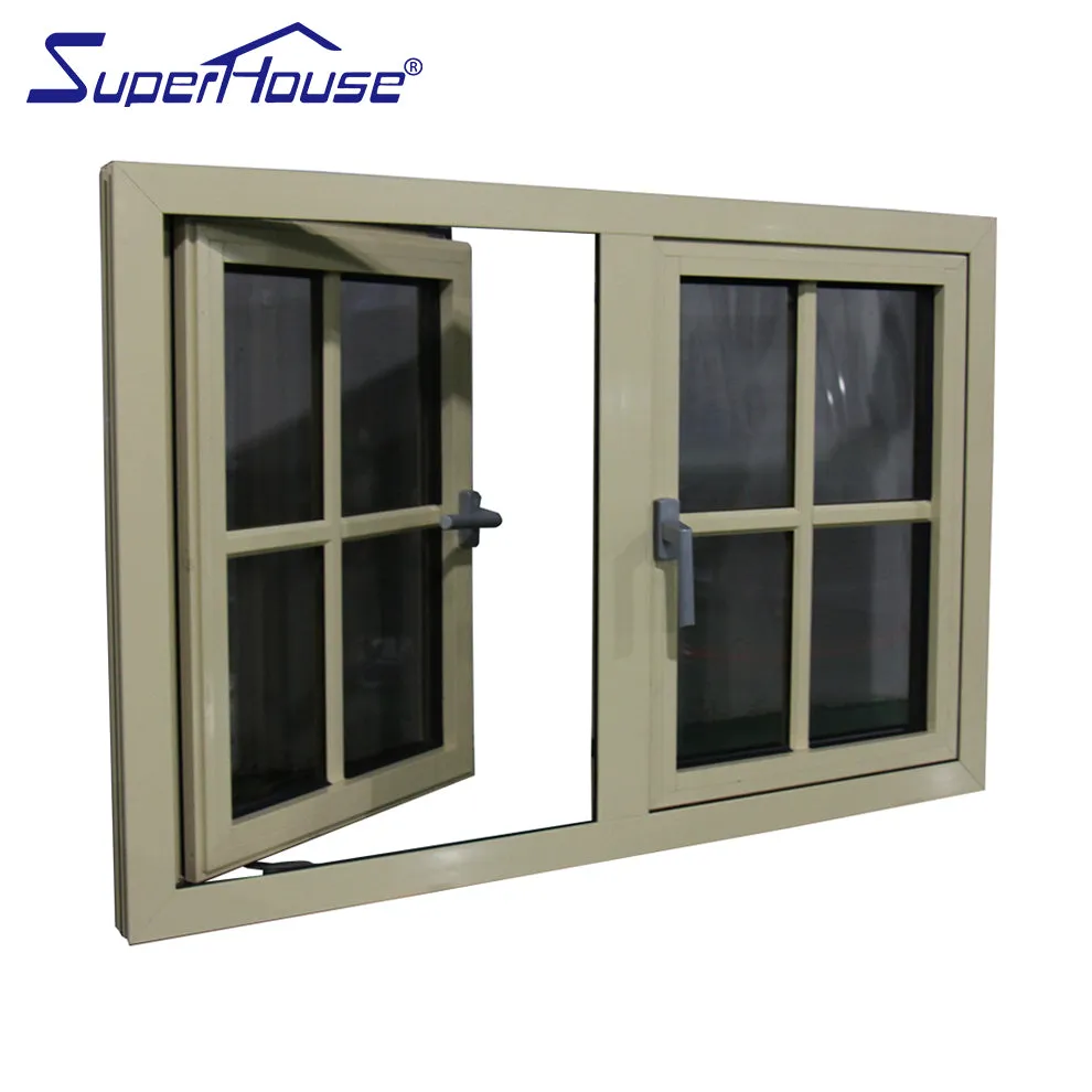 Superhouse North America NFRC and NOA standard high quality thermal break casement windows low e
