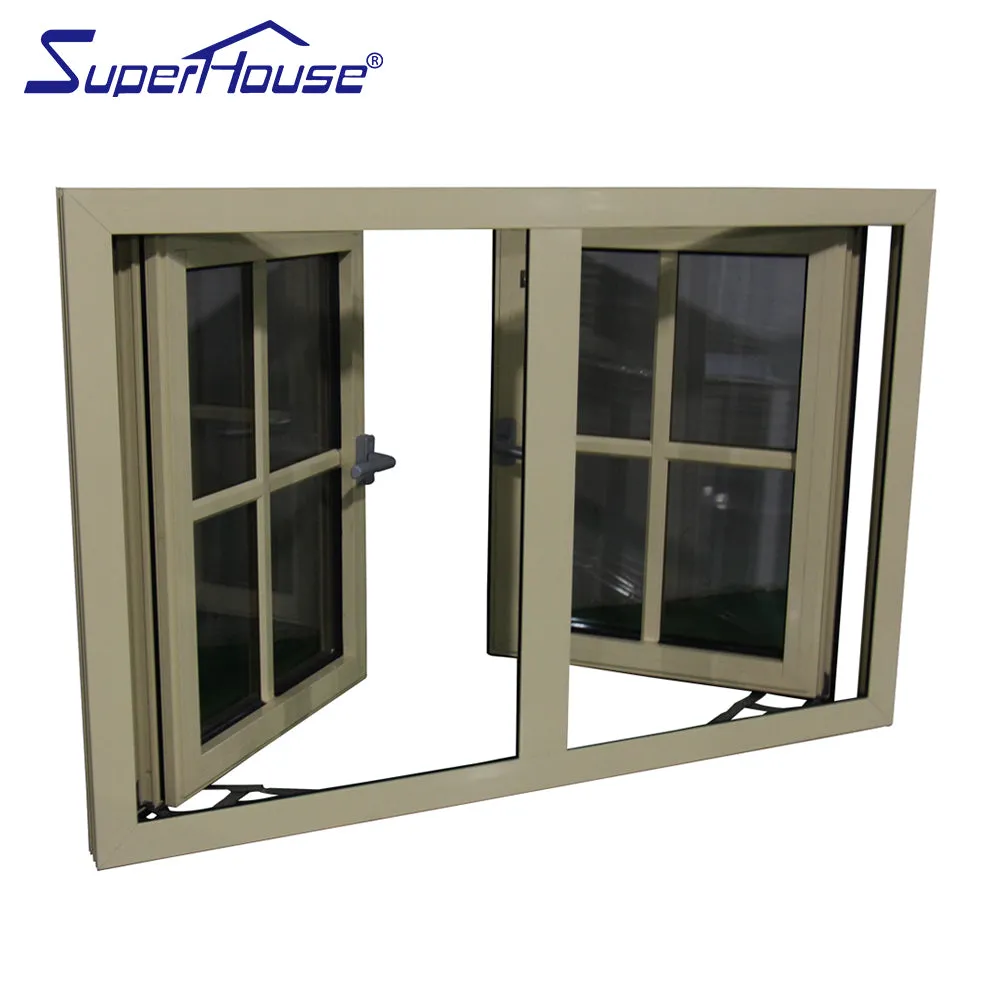 Superhouse North America NFRC and NOA standard high quality thermal break casement windows low e