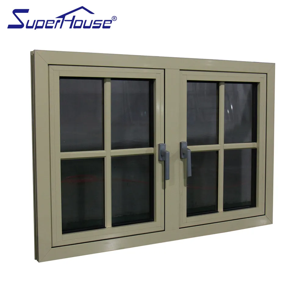 Superhouse North America NFRC and NOA standard high quality thermal break casement windows low e