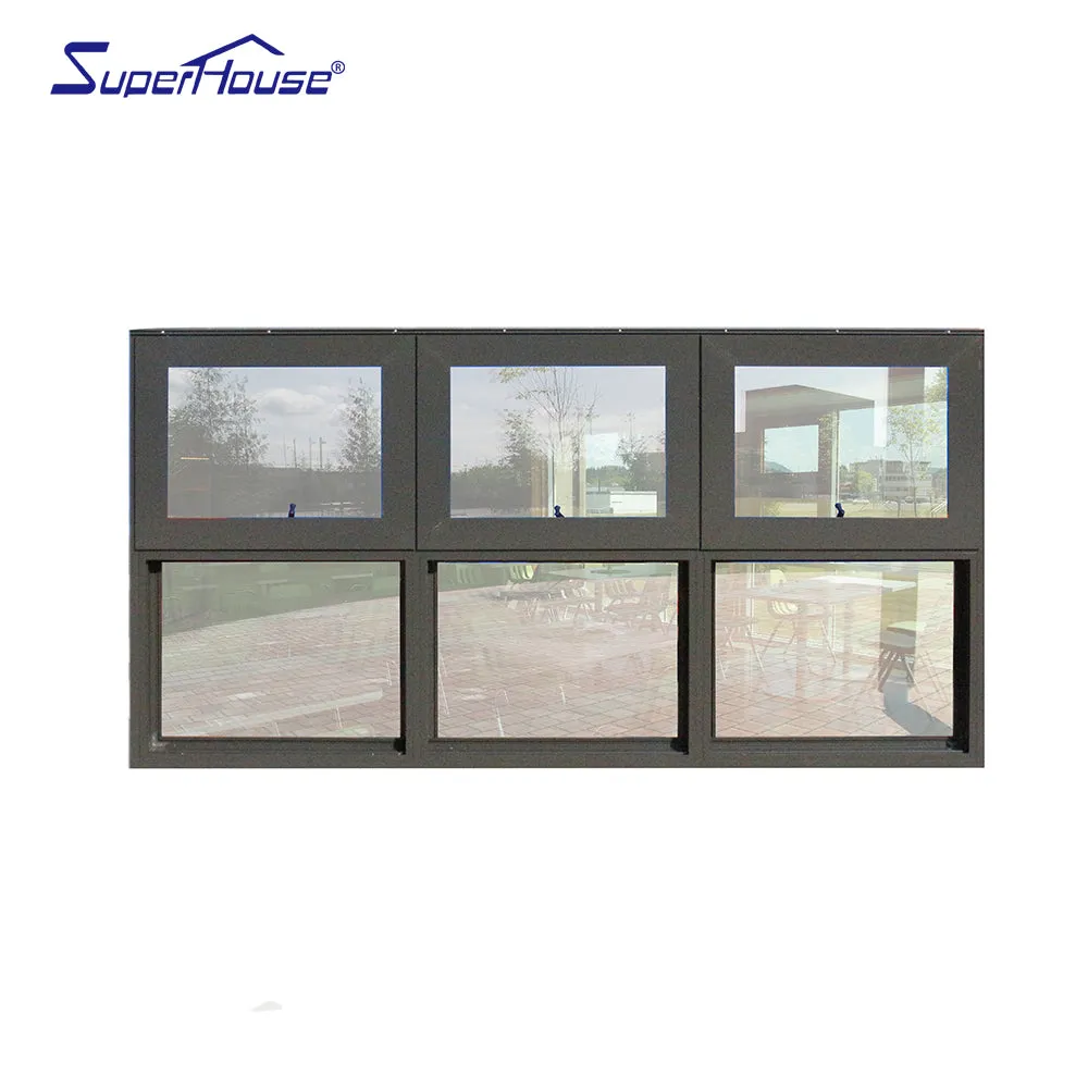 Superhouse Safety glass thermal break chain winder awning window comply with Australia standard