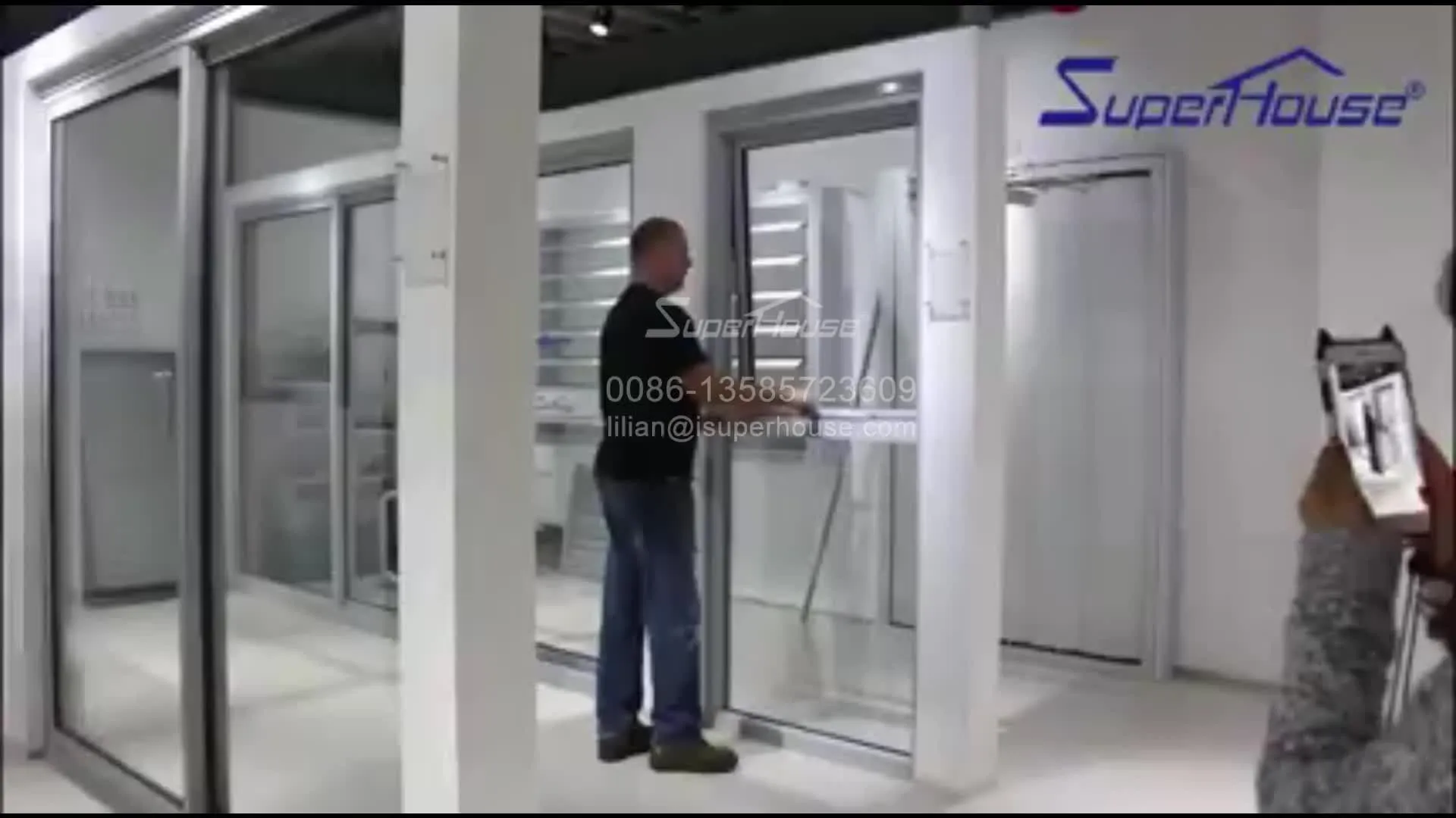 Superhouse Safety glass thermal break chain winder awning window comply with Australia standard