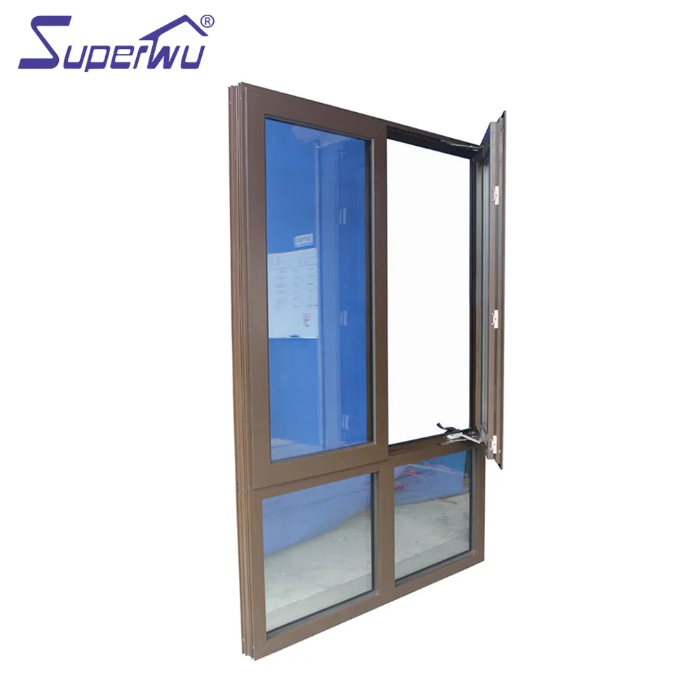 Superwu OEM Factory price thermal break aluminium frame swing out windows