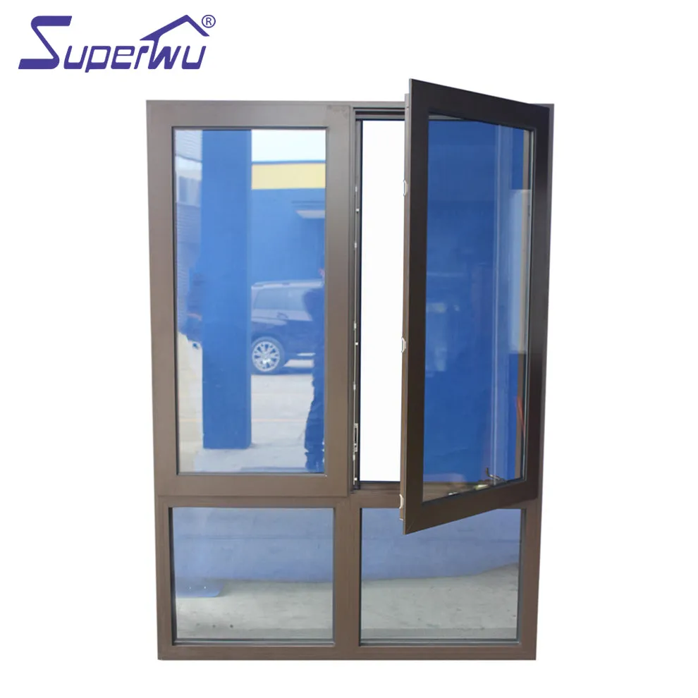 Superwu OEM Factory price thermal break aluminium frame swing out windows