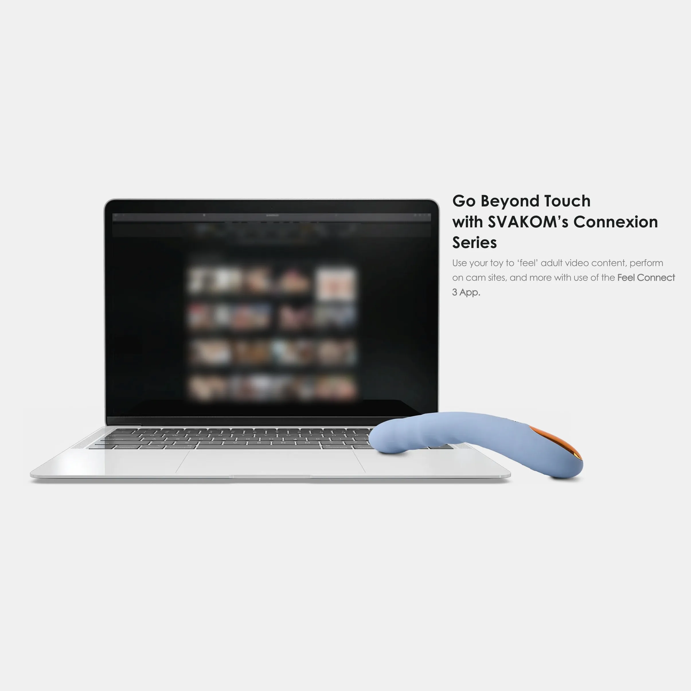 Optimized E-commerce Product Title: Interactive Cornflower Blue SVAKOM Ava Neo Thrusting Vibrator with App, Video & Webcam Control