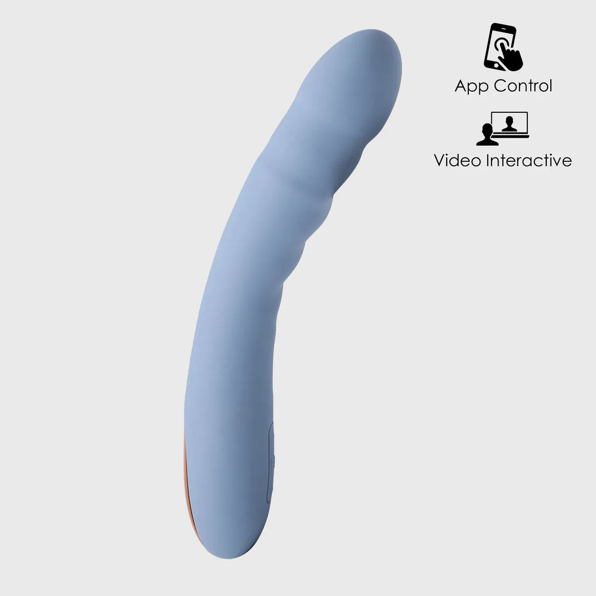 Optimized E-commerce Product Title: Interactive Cornflower Blue SVAKOM Ava Neo Thrusting Vibrator with App, Video & Webcam Control