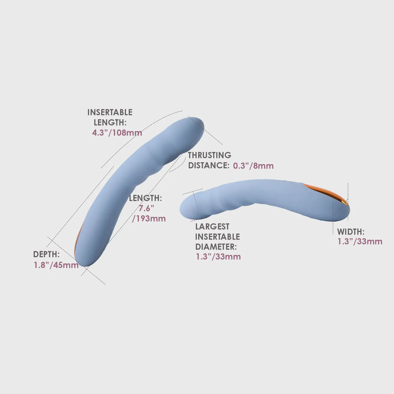 Optimized E-commerce Product Title: Interactive Cornflower Blue SVAKOM Ava Neo Thrusting Vibrator with App, Video & Webcam Control