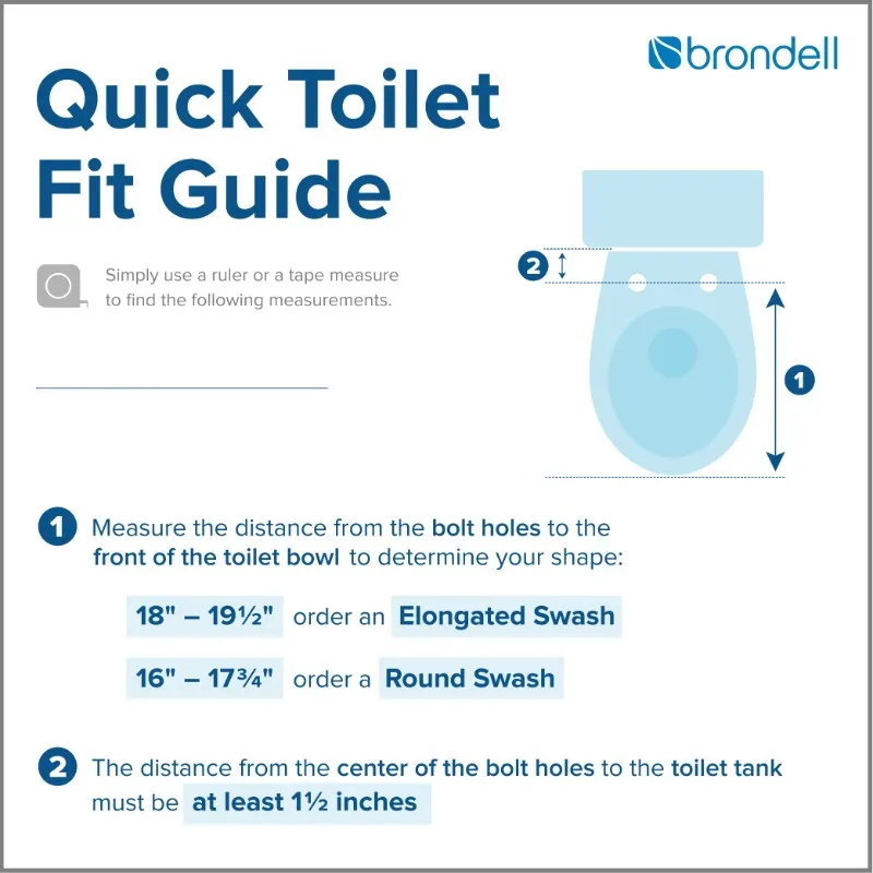 Swash Luxury Round Bidet Seat and Air Dryer in White