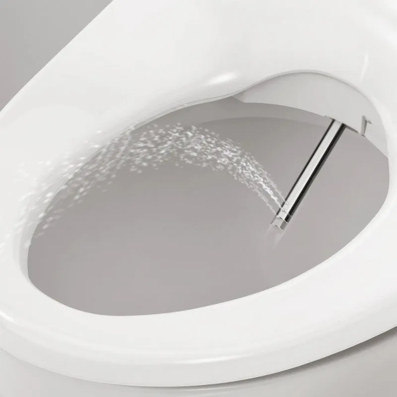 Swash Luxury Round Bidet Seat and Air Dryer in White