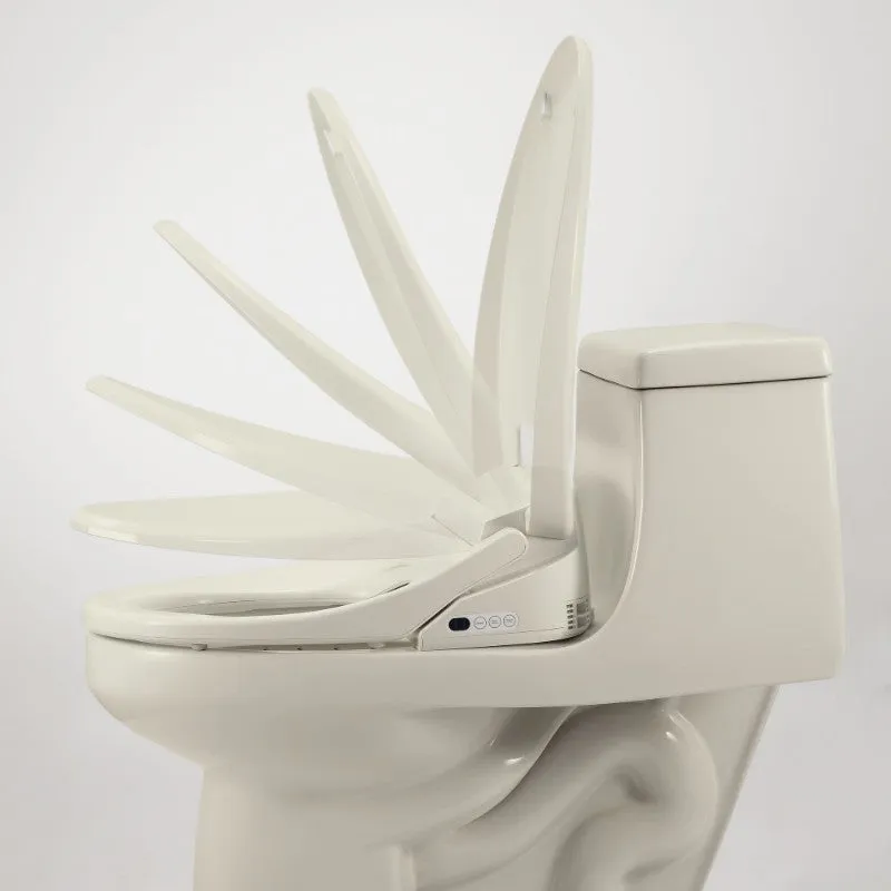 Swash Luxury Round Bidet Seat in Biscuit