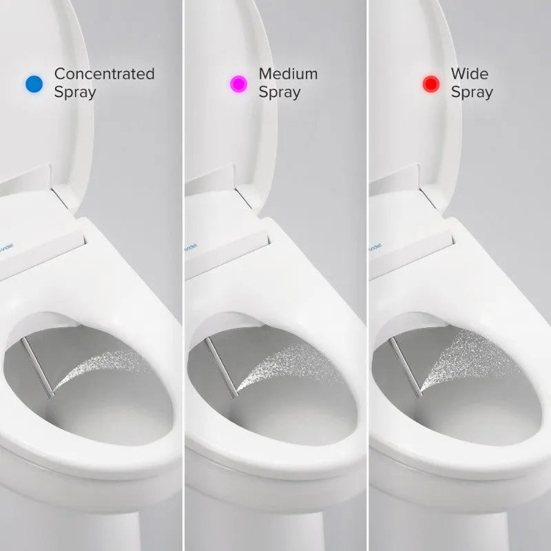 Swash Luxury Round Bidet Seat in White