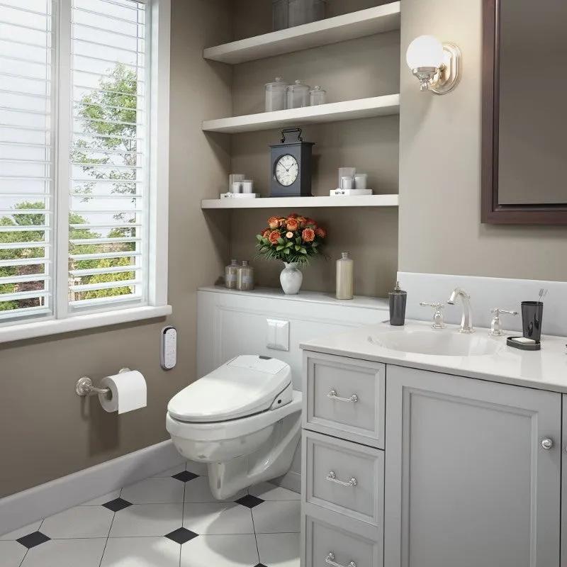 Swash Luxury Round Bidet Seat in White