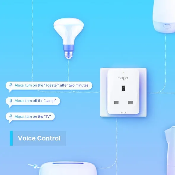 Tapo P100 V1.2 - Smart Plug - Wireless - 802.11B/G/N, Bluetooth 4.2 - 2.4 Ghz (Pack Of 2)