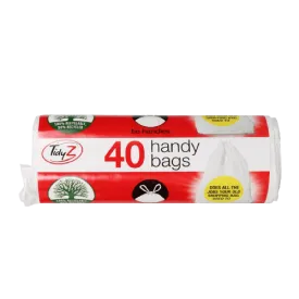 Tidyz Handy Shopping Bags, 40 Pack