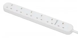 Uk Extension Lead 2M Output X6-
