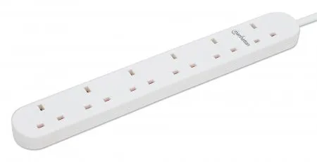 Uk Extension Lead 2M Output X6-
