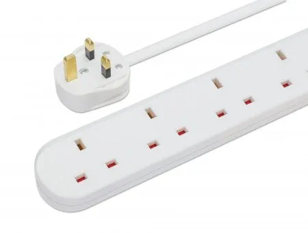 Uk Extension Lead 2M Output X6-