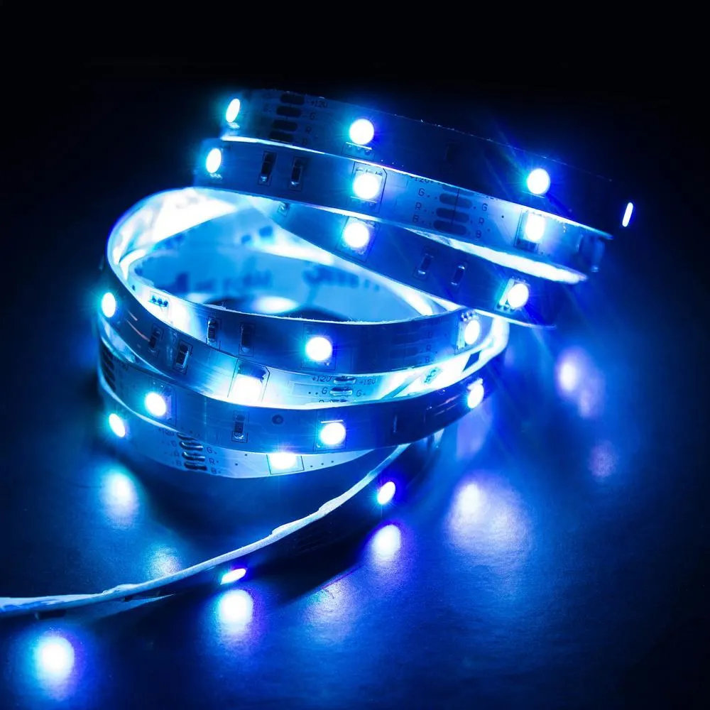 3m Veho Kasa Bluetooth Smart LED Light Strip - Smartphone-Controlled, Dimmable, Colour-Changing - 7.2W/m