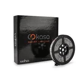 3m Veho Kasa Bluetooth Smart LED Light Strip - Smartphone-Controlled, Dimmable, Colour-Changing - 7.2W/m