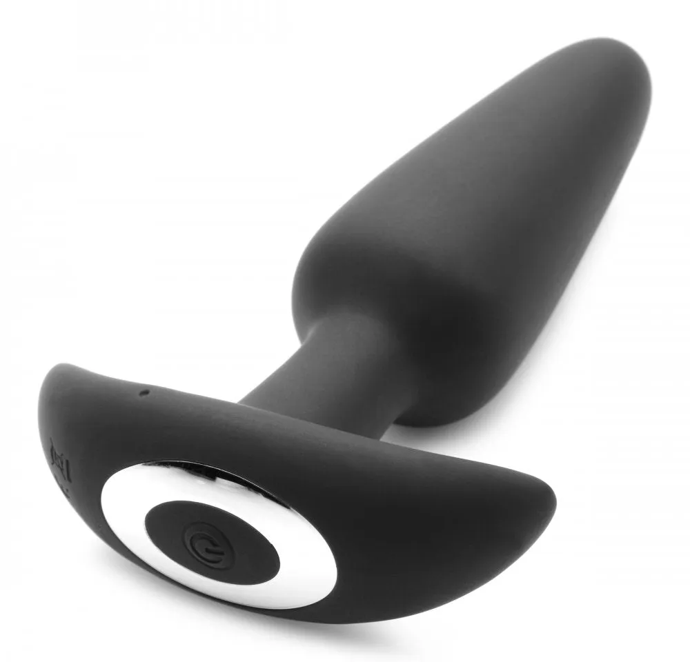 Voice-Activated 10X Silicone Vibrating Slim Butt Plug with Wireless Remote Control - Ultimate Pleasure Device for Enhanced Intimacy