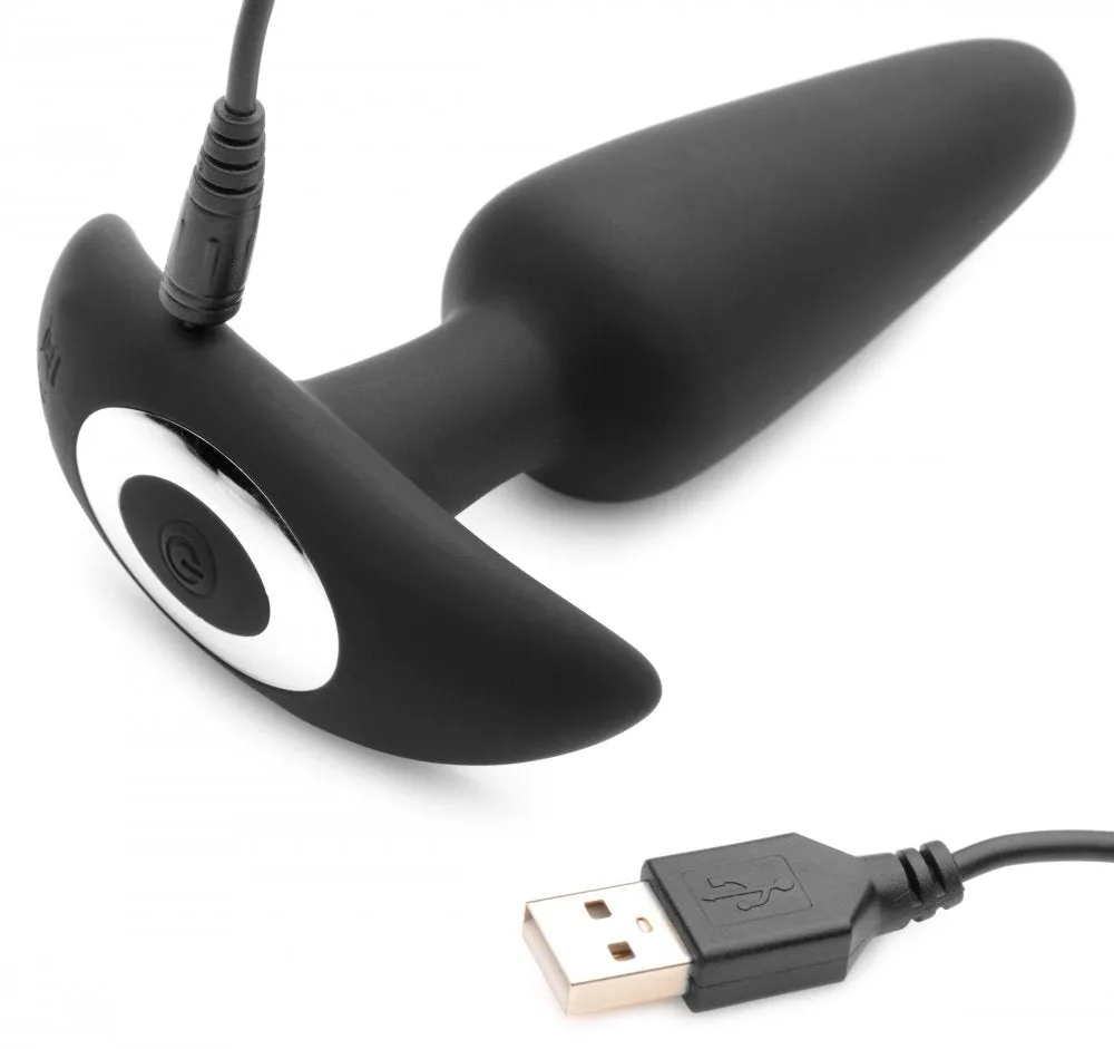 Voice-Activated 10X Silicone Vibrating Slim Butt Plug with Wireless Remote Control - Ultimate Pleasure Device for Enhanced Intimacy