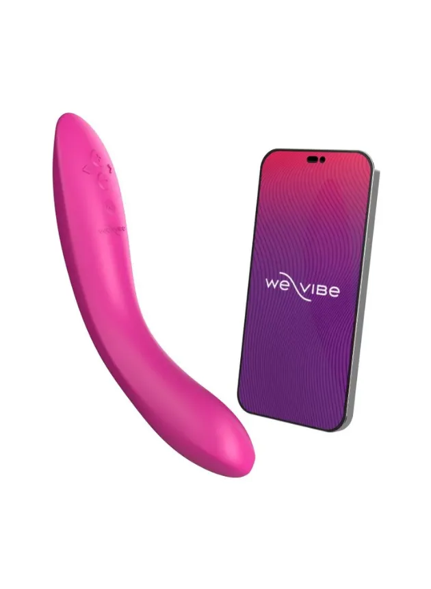 We-Vibe Rave 2 App-Controlled Silicone G-Spot Vibrator Bold Pink