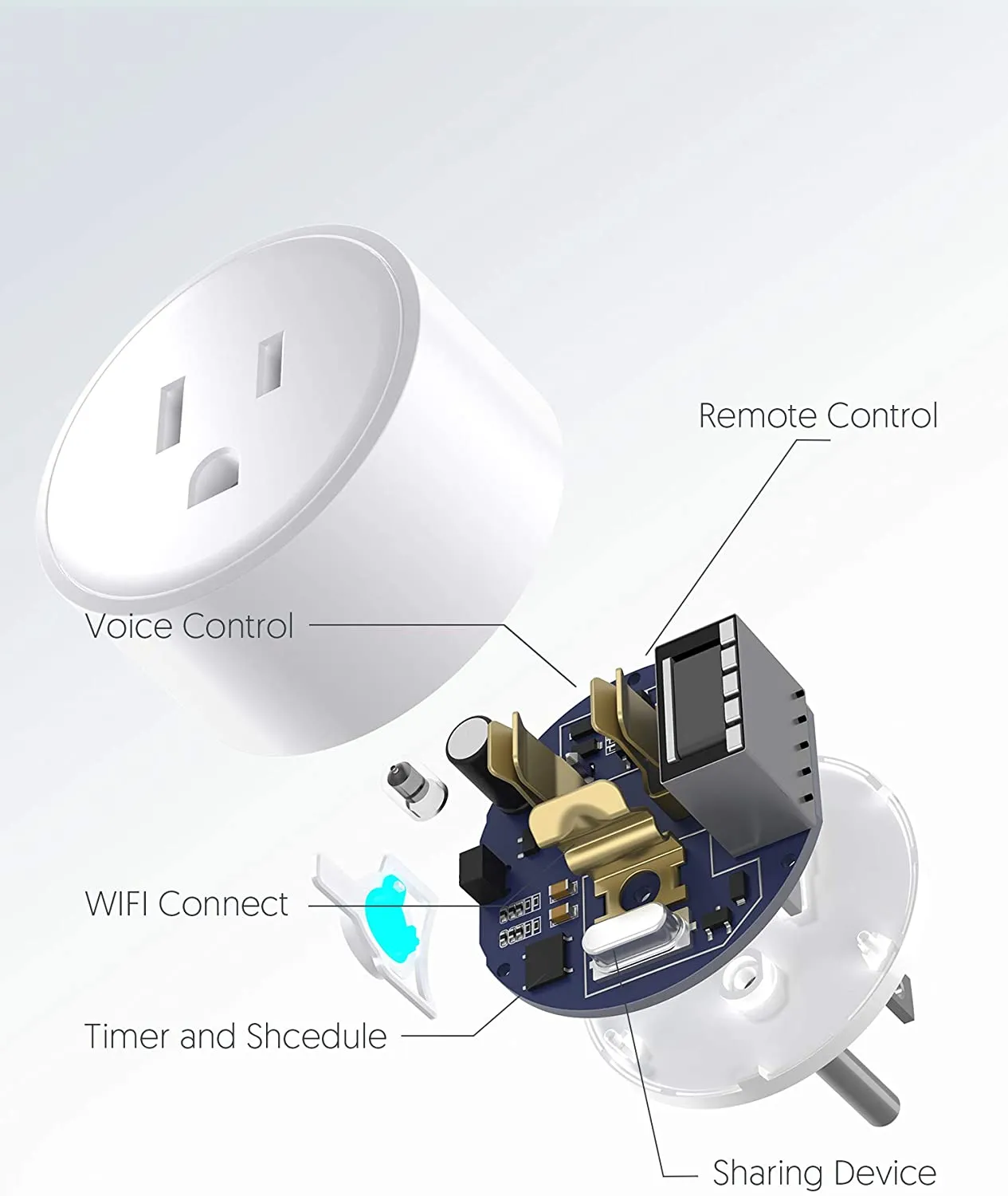 WHOLESALE Teckin SP10 WiFi Smart Plug with Timer Function