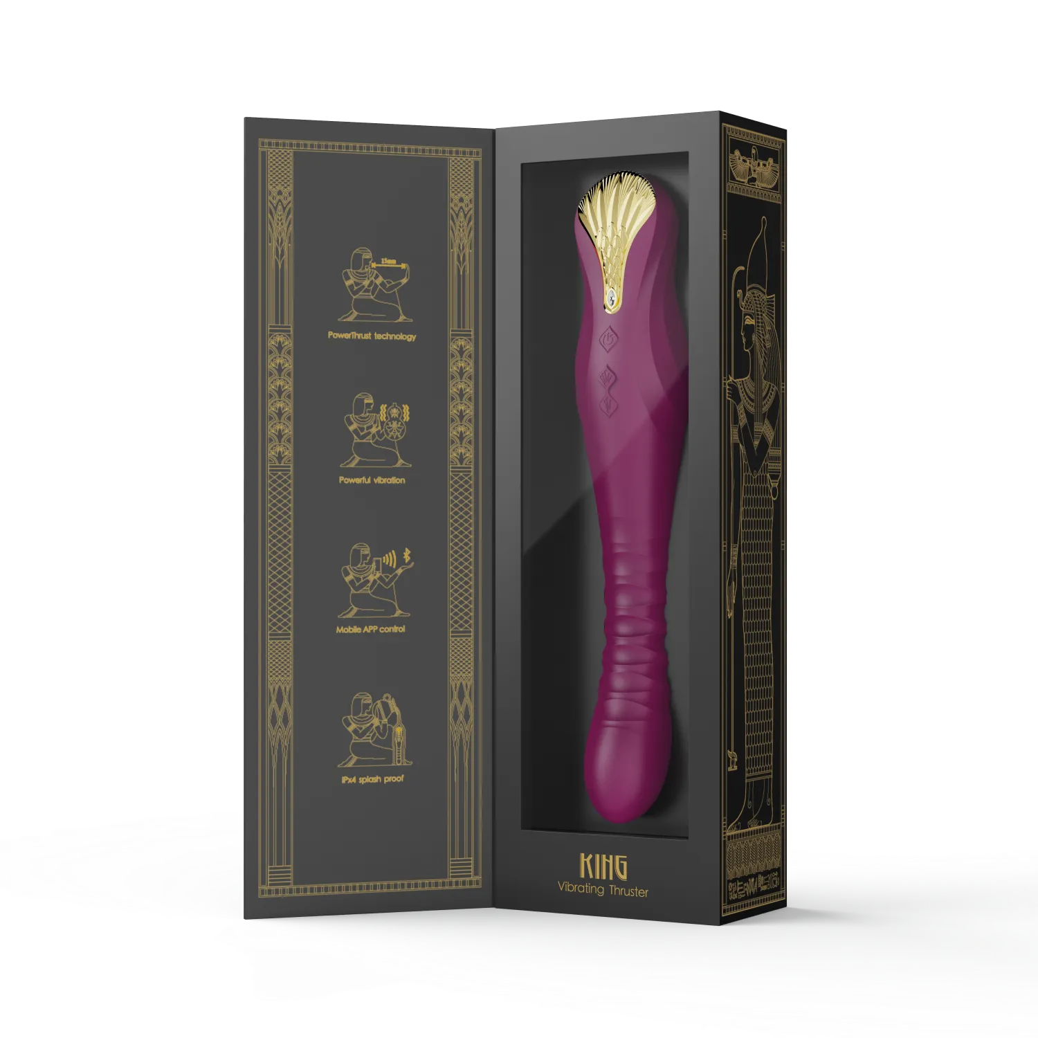 ZALO King Thrusting Clit & G-Spot Vibrator App-Controlled